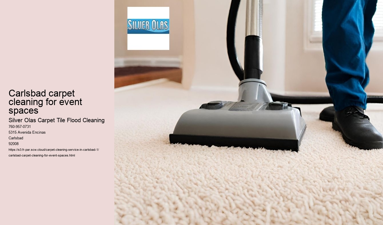 Carlsbad carpet cleaning for event spaces