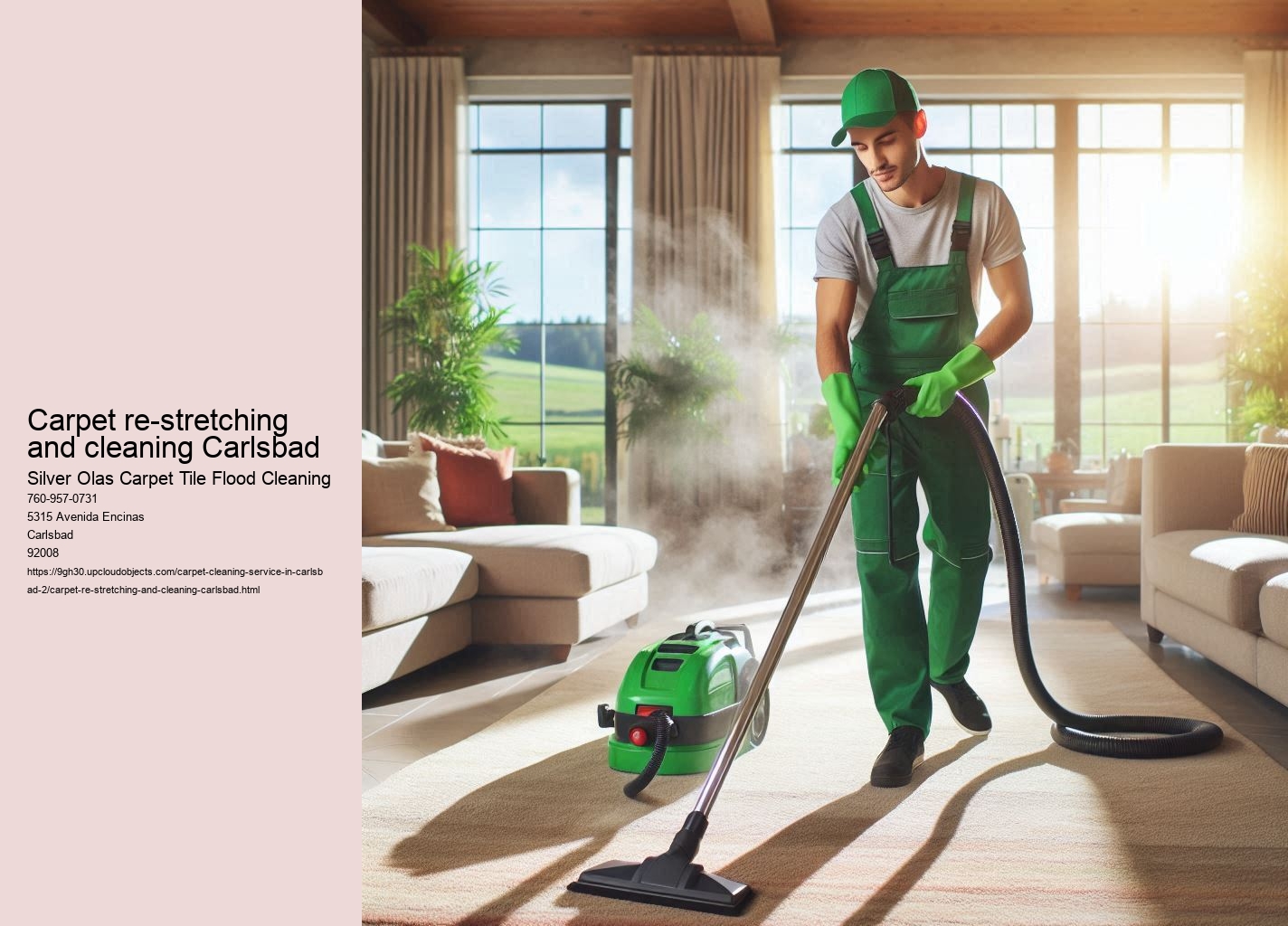 Carpet re-stretching and cleaning Carlsbad